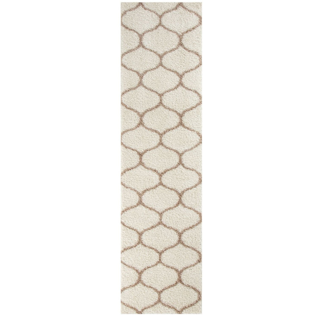 Moroccan Ivory Shaggy Rug