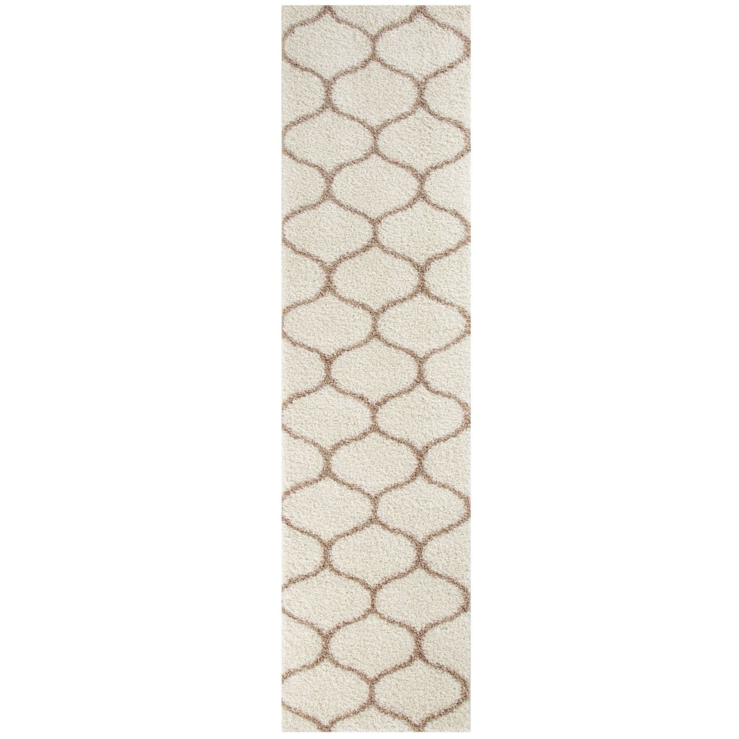 Moroccan Ivory Shaggy Rug