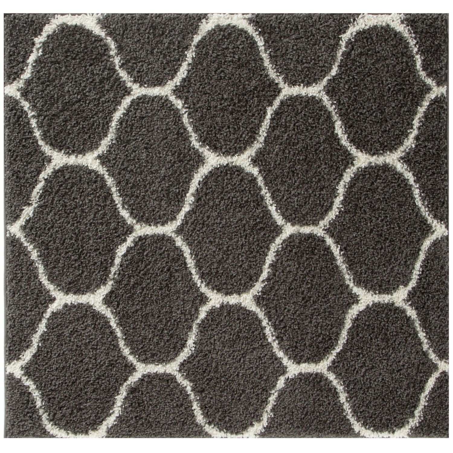Moroccan Dark Grey Shaggy Rug