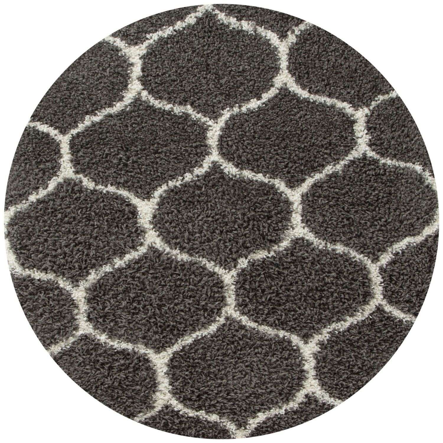 Moroccan Dark Grey Shaggy Rug