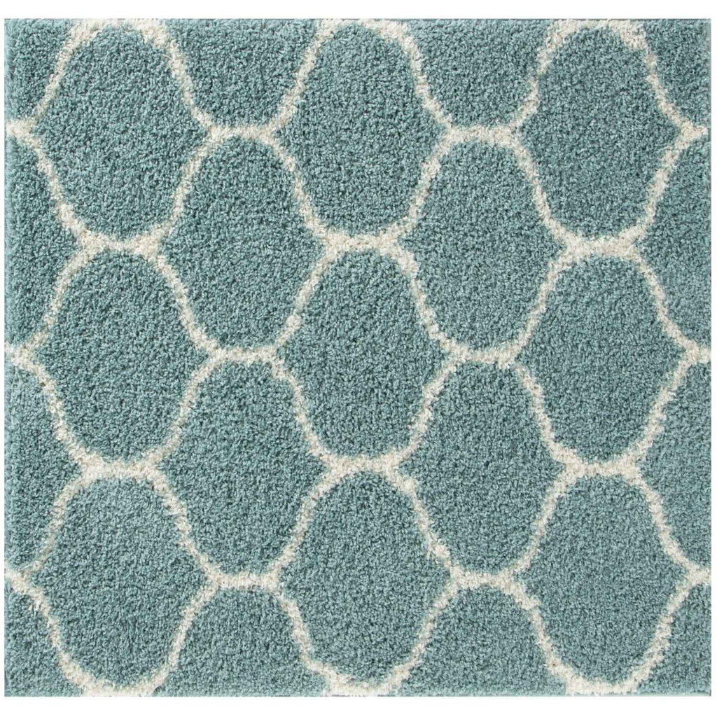 Moroccan Duck Egg Blue Shaggy Rug
