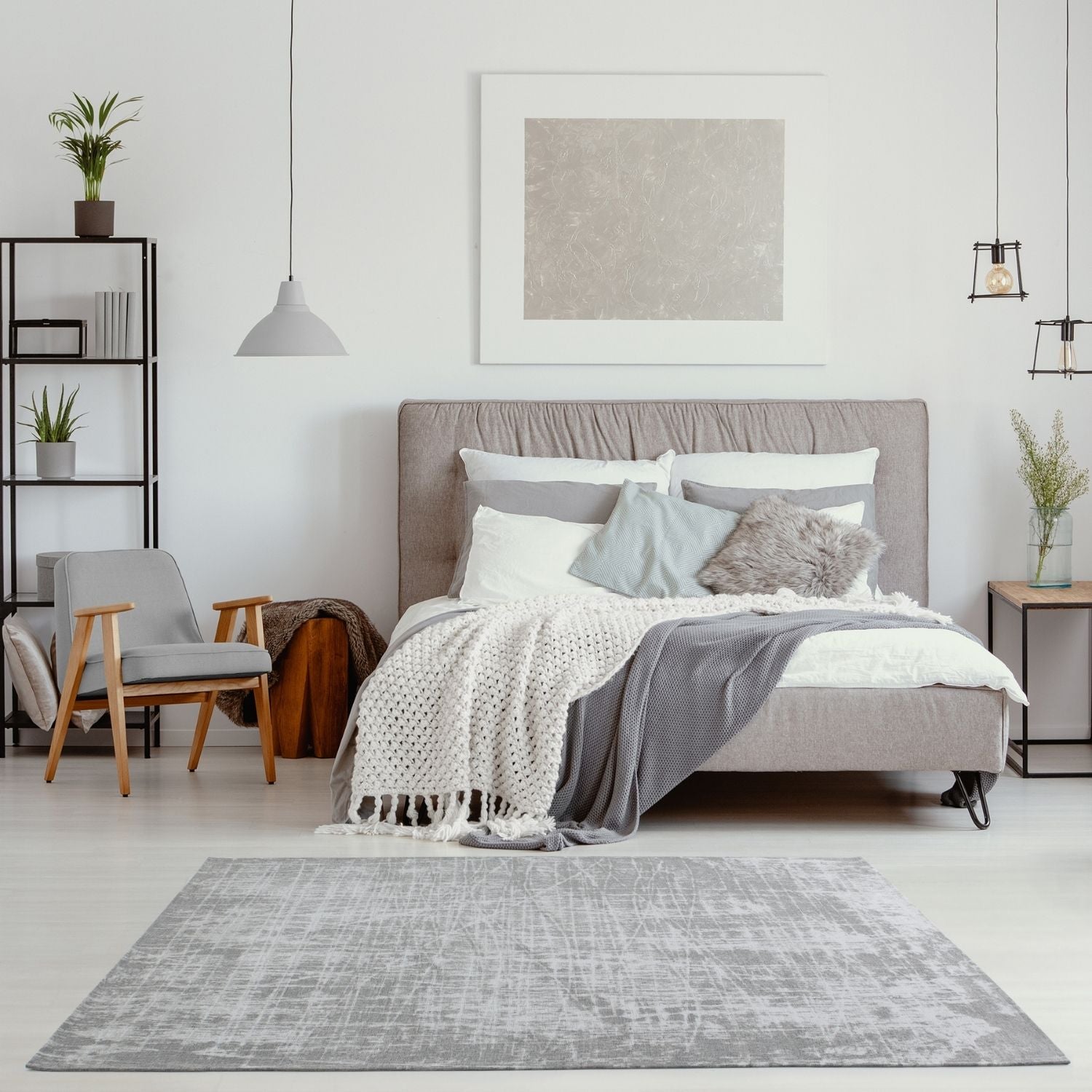 Washable Rug Carina Grey