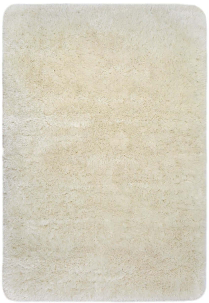 Soft Washable Ivory Shaggy Rug