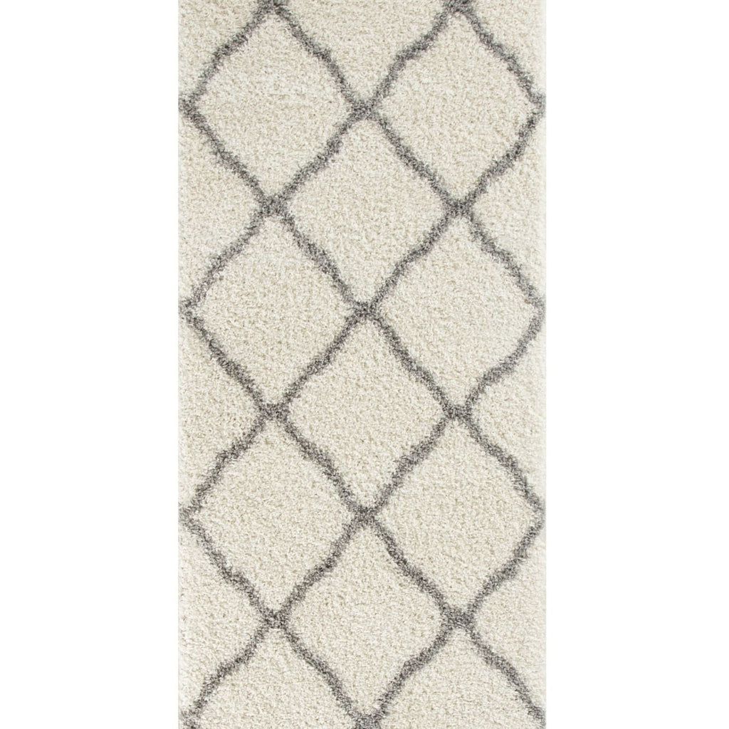 Moroccan Ivory Shaggy Rug