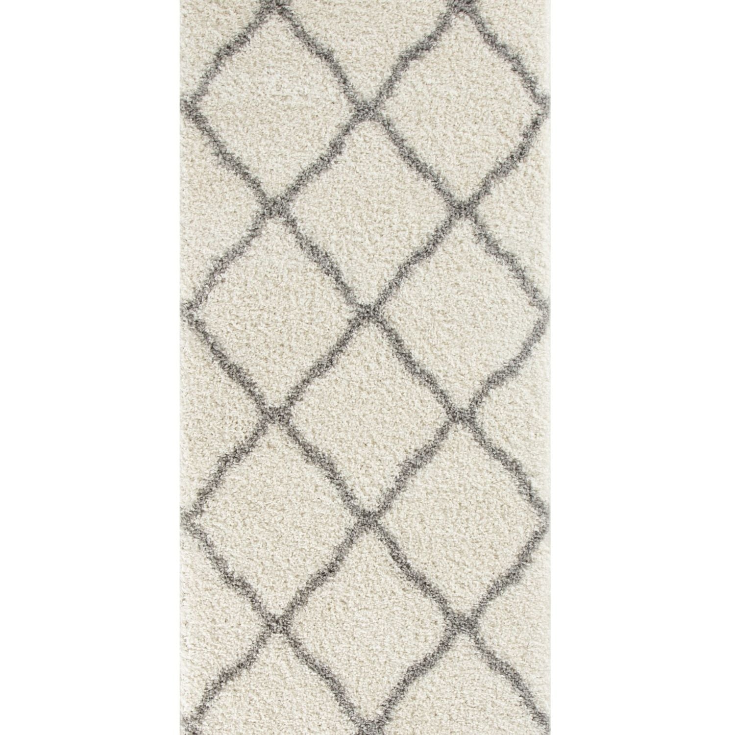 Moroccan Ivory Shaggy Rug