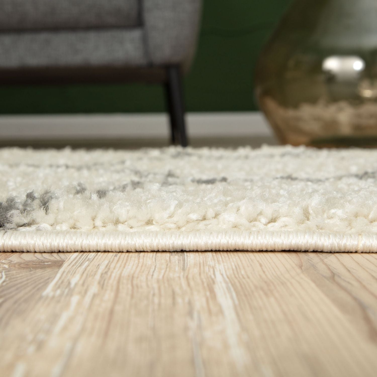 Moroccan Ivory Shaggy Rug
