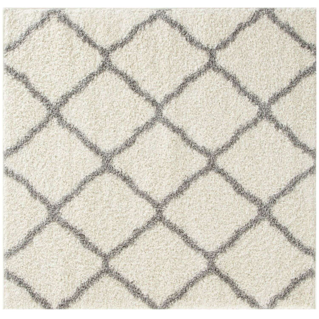 Moroccan Ivory Shaggy Rug