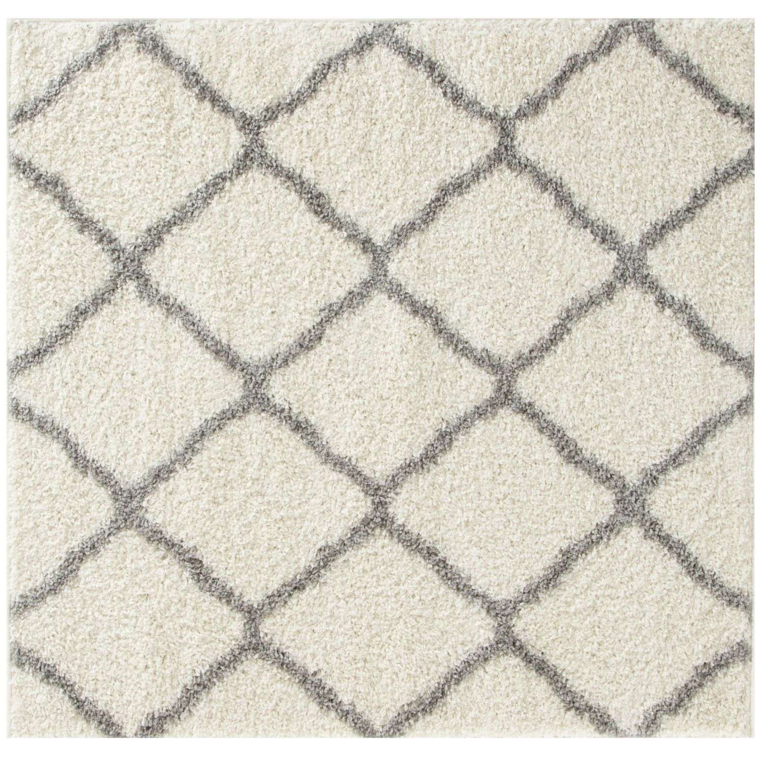Moroccan Ivory Shaggy Rug