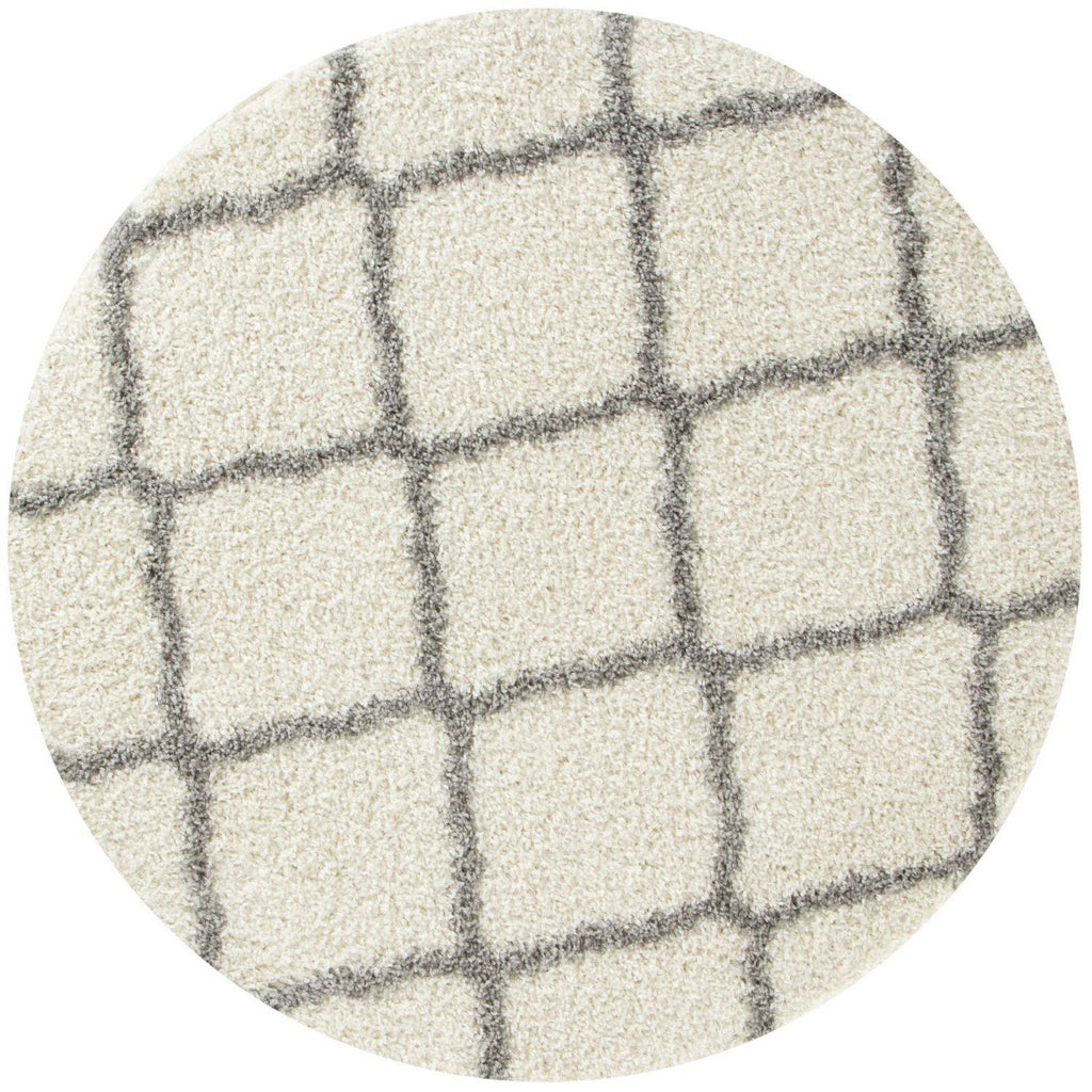 Moroccan Ivory Shaggy Rug