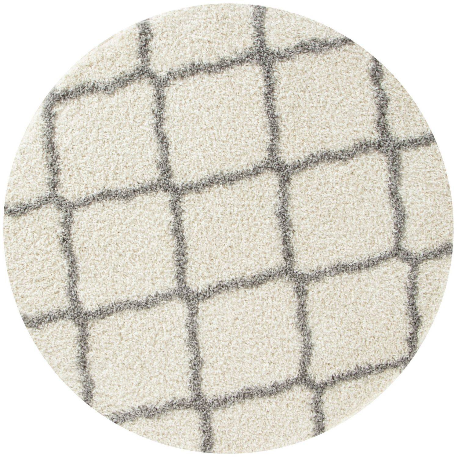 Moroccan Ivory Shaggy Rug