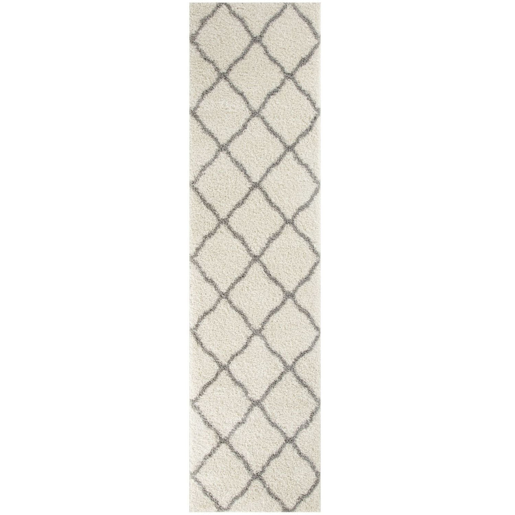 Moroccan Ivory Shaggy Rug