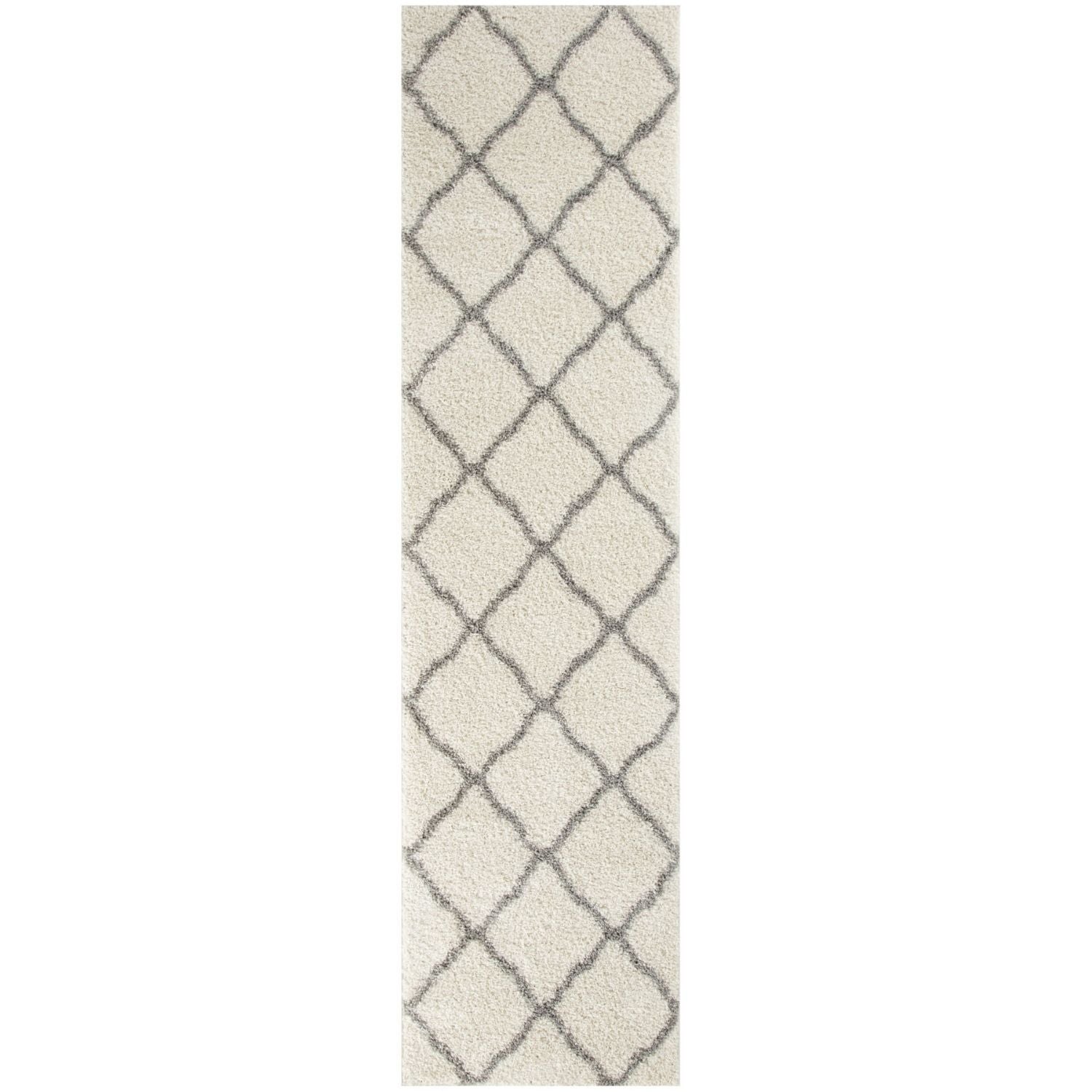 Moroccan Ivory Shaggy Rug