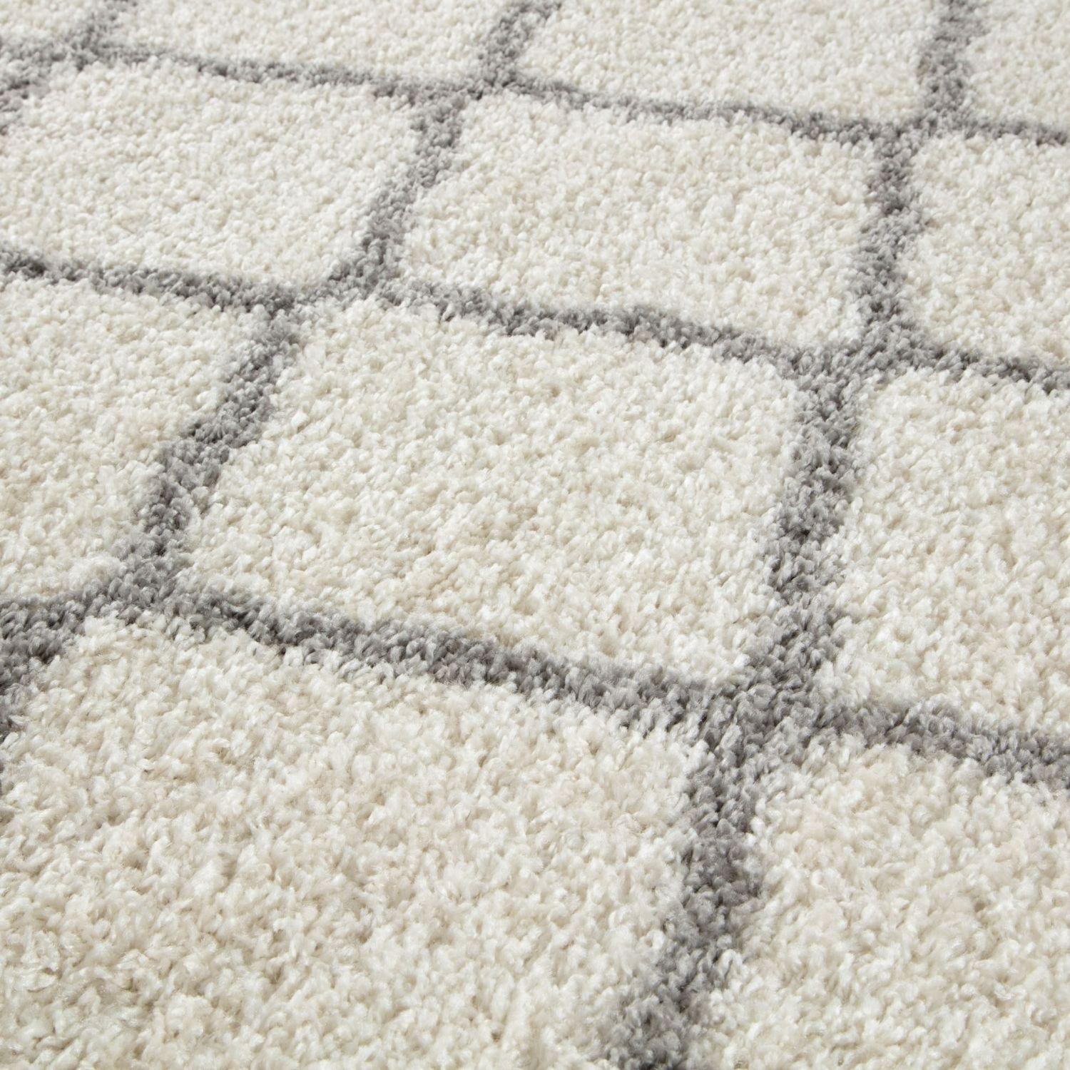 Moroccan Ivory Shaggy Rug