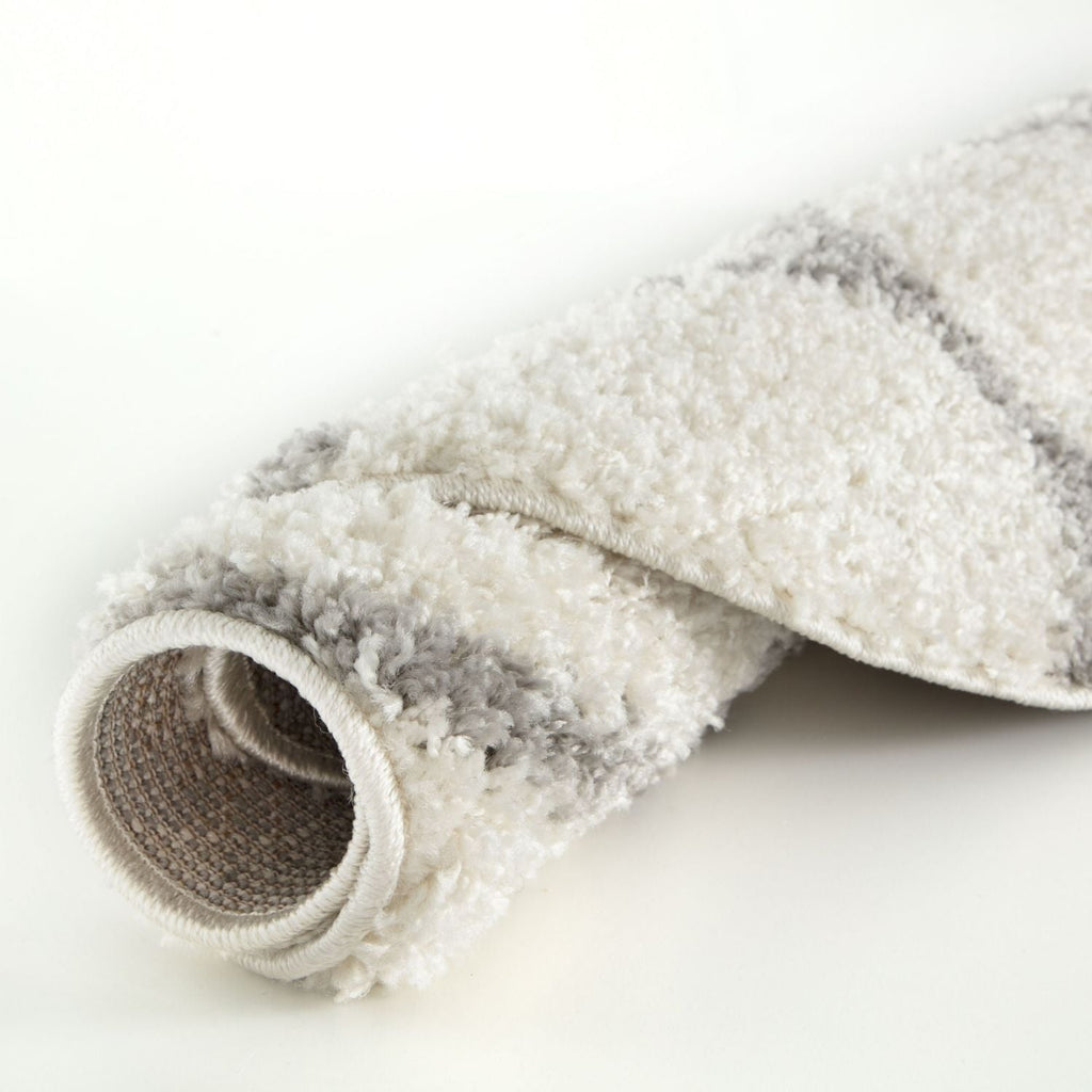 Moroccan Ivory Shaggy Rug