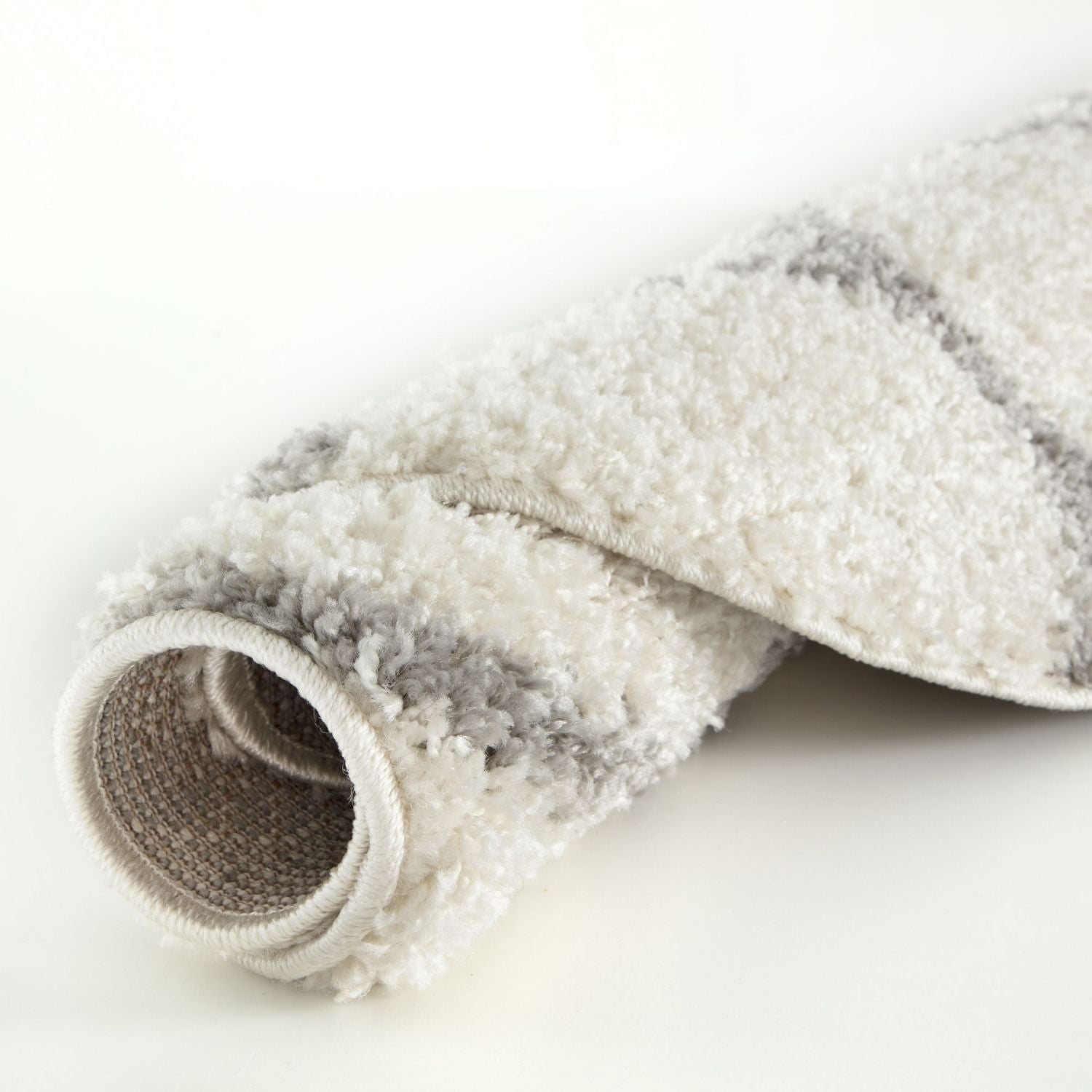 Moroccan Ivory Shaggy Rug