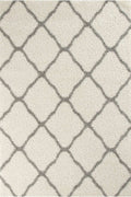 Moroccan Ivory Shaggy Rug