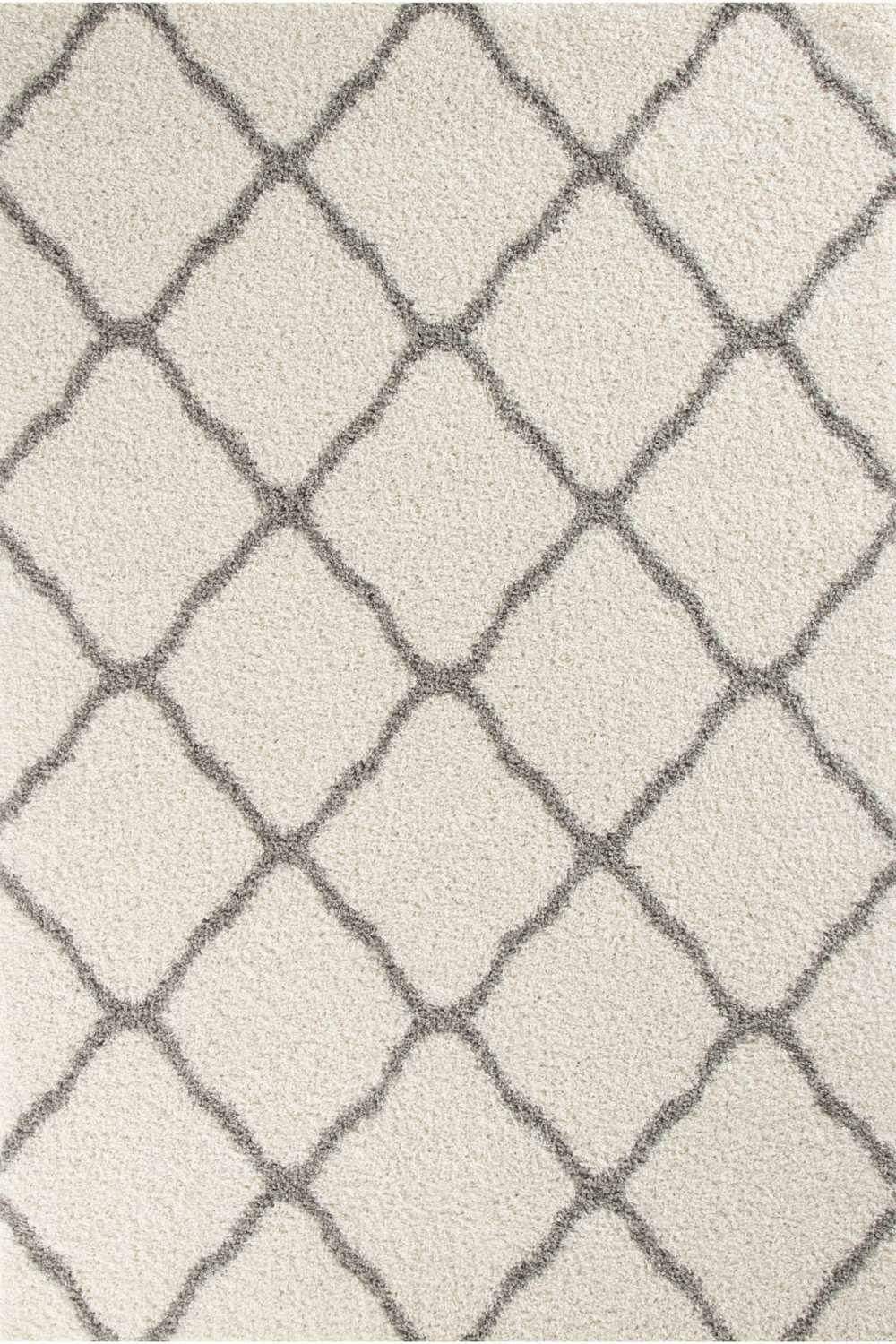 Moroccan Ivory Shaggy Rug