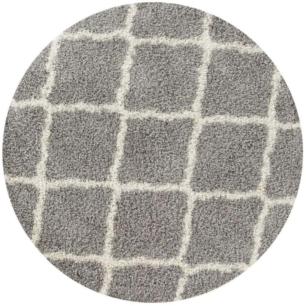 Moroccan Grey Shaggy Rug