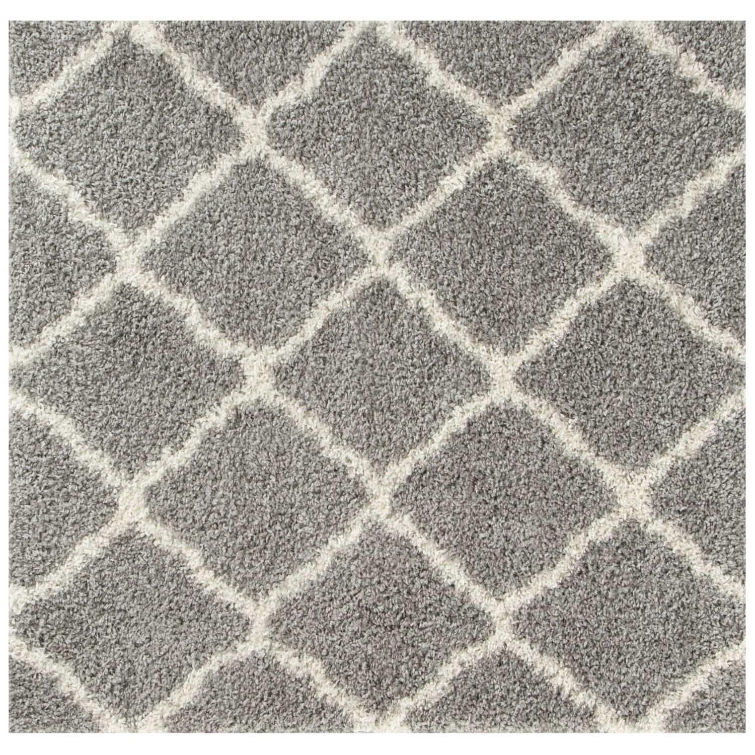 Moroccan Grey Shaggy Rug