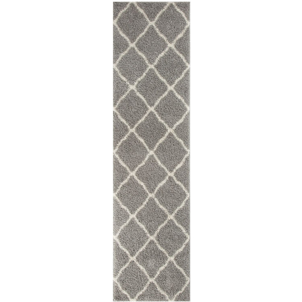 Moroccan Grey Shaggy Rug