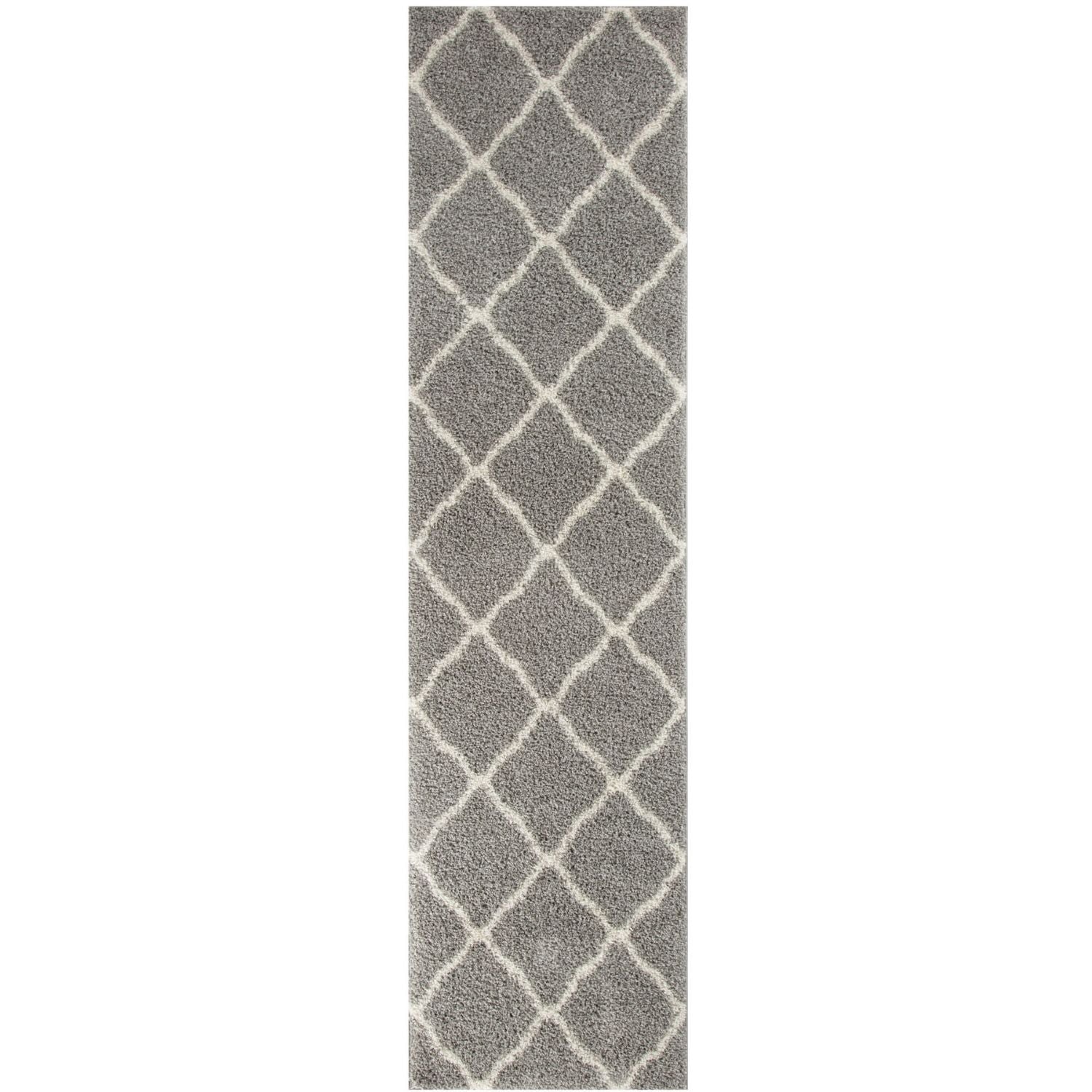 Moroccan Grey Shaggy Rug
