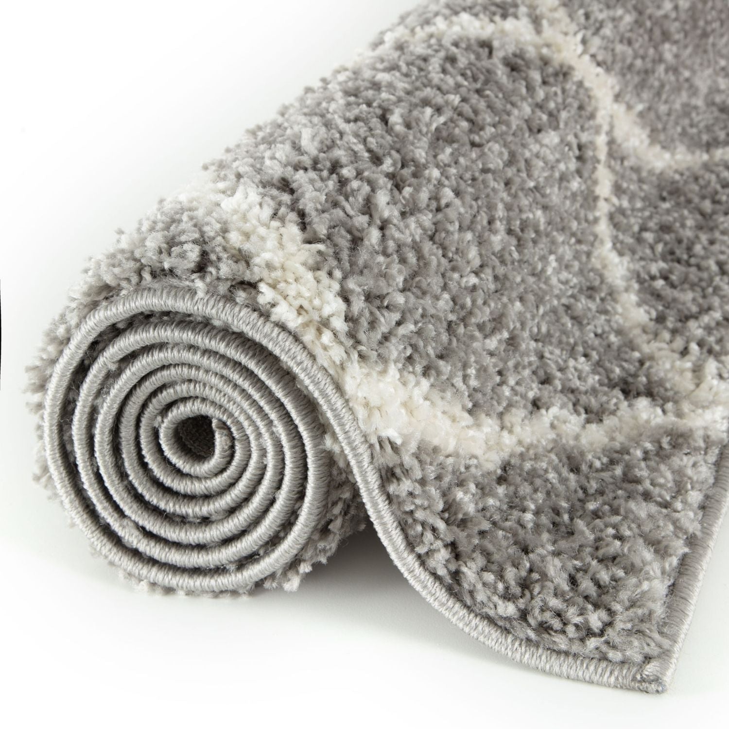 Moroccan Grey Shaggy Rug