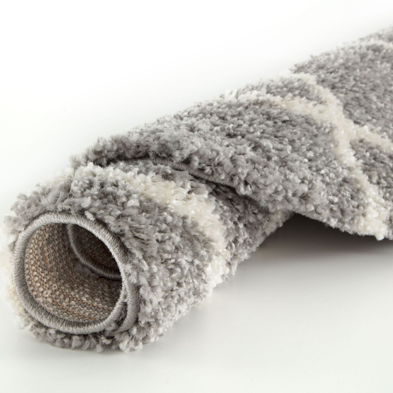 Moroccan Grey Shaggy Rug