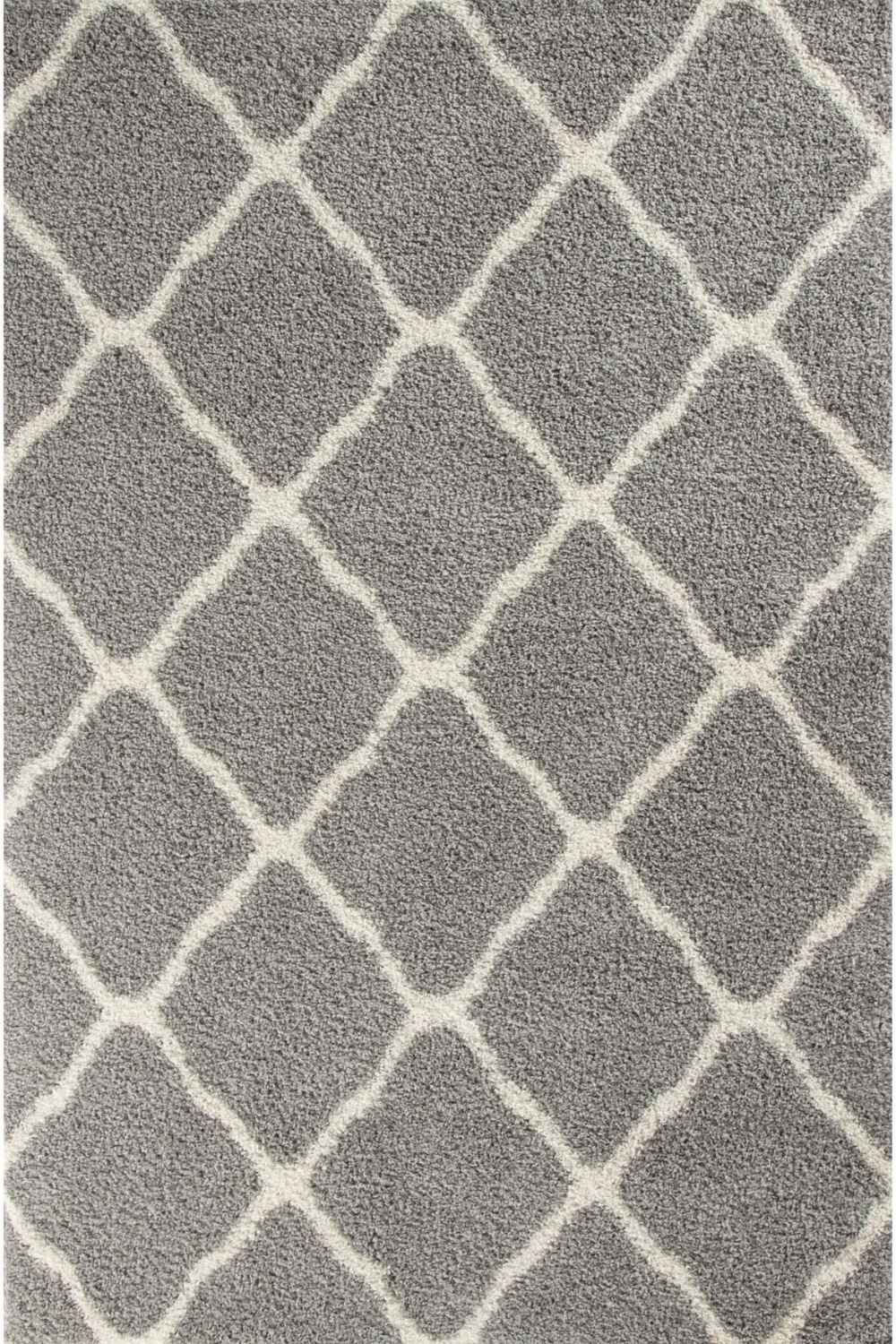 Moroccan Grey Shaggy Rug