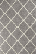 Moroccan Grey Shaggy Rug