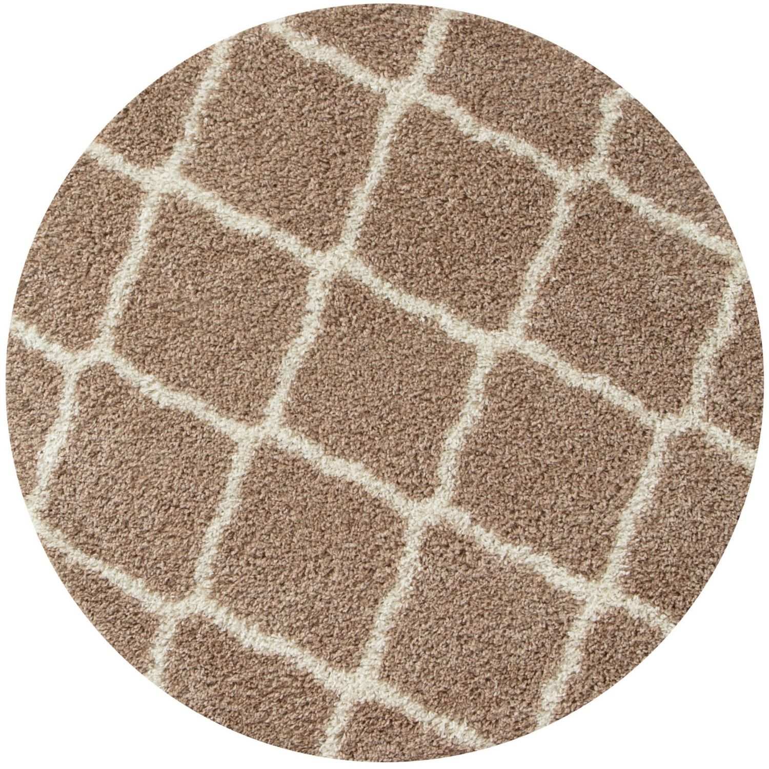 Moroccan Beige Shaggy Natural Rug