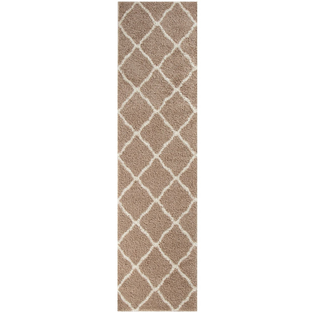 Moroccan Beige Shaggy Natural Rug