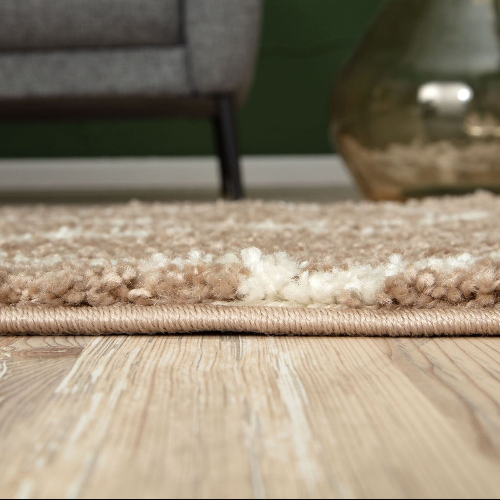 Moroccan Beige Shaggy Natural Rug