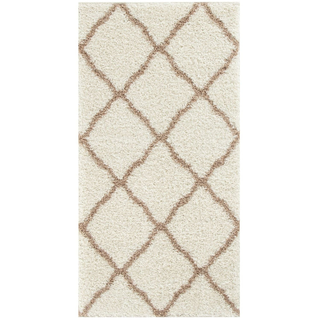 Moroccan Ivory Shaggy Rug