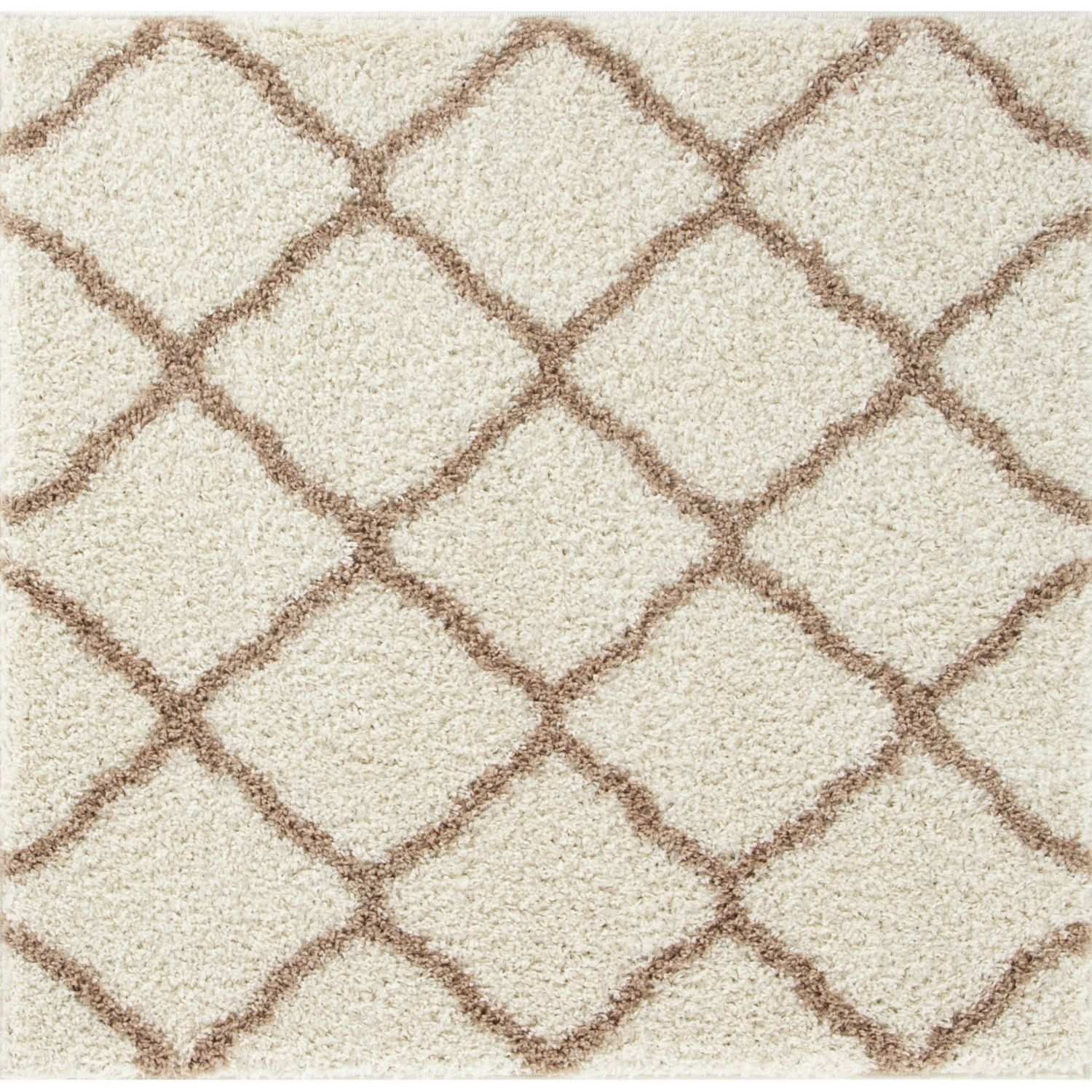 Moroccan Ivory Shaggy Rug