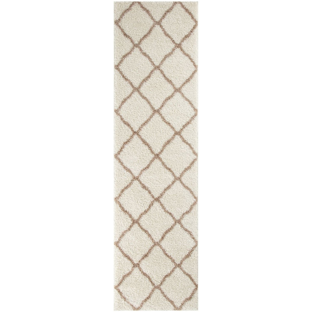 Moroccan Ivory Shaggy Rug