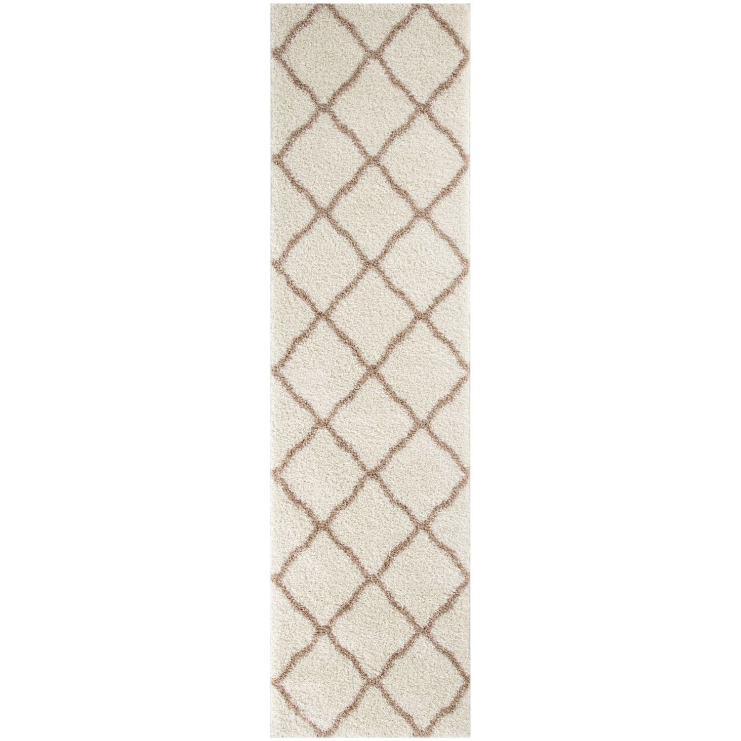 Moroccan Ivory Shaggy Rug