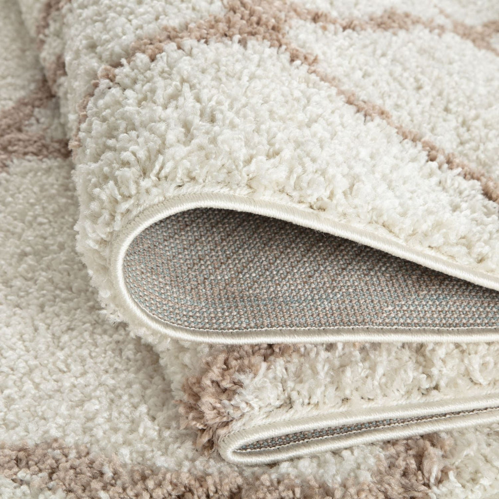 Moroccan Ivory Shaggy Rug