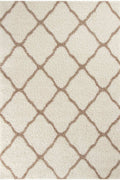 Moroccan Ivory Shaggy Rug