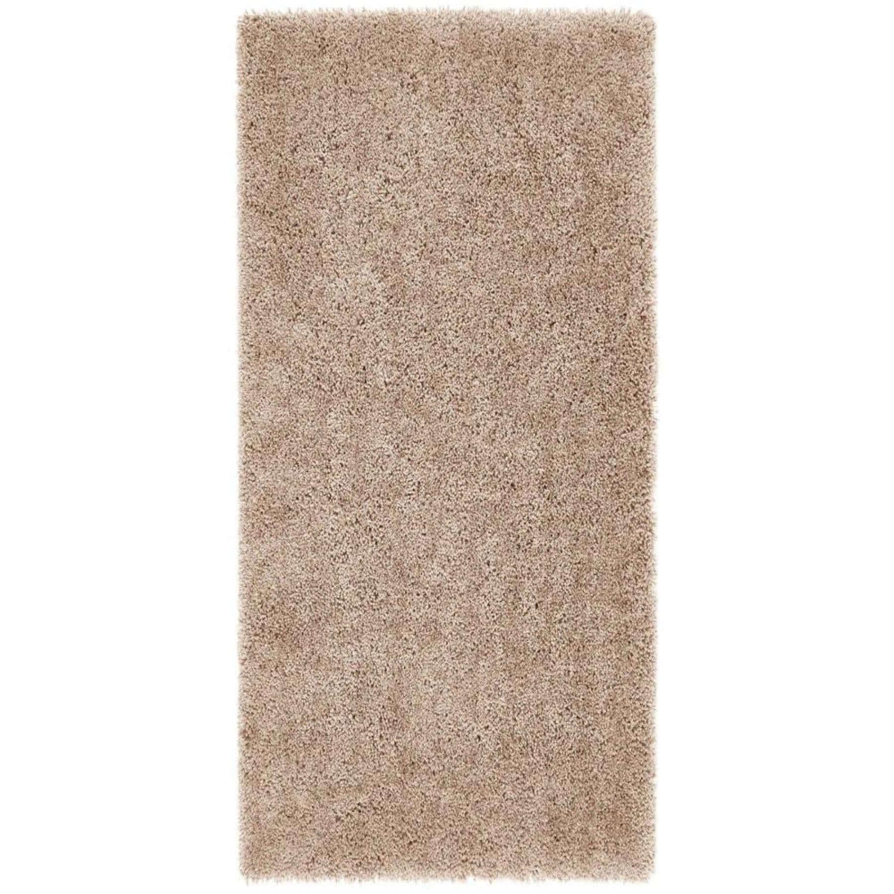Chicago Latte Shaggy Polyester Contemporary Rug