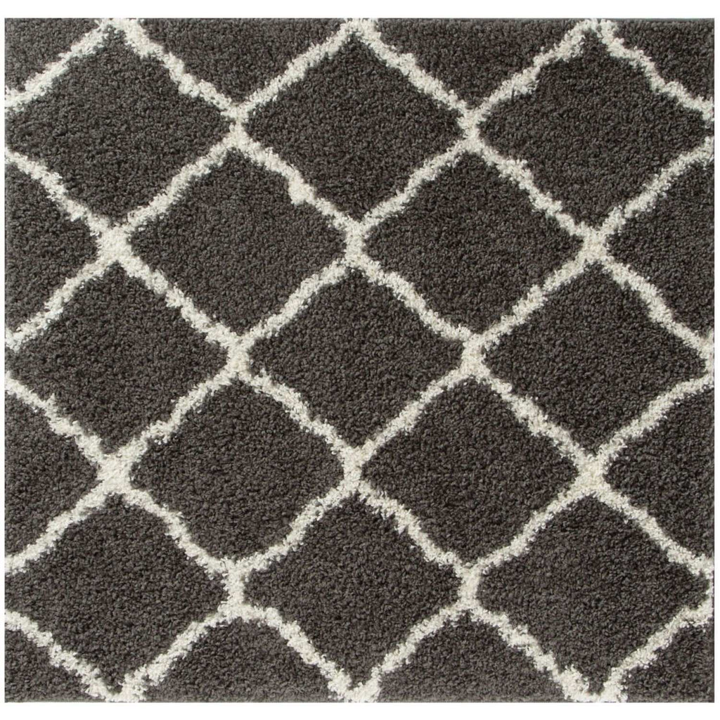 Moroccan Dark Grey Shaggy Rug