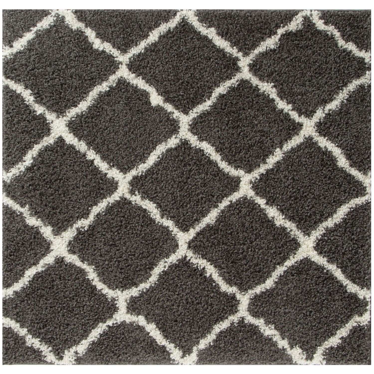 Moroccan Dark Grey Shaggy Rug