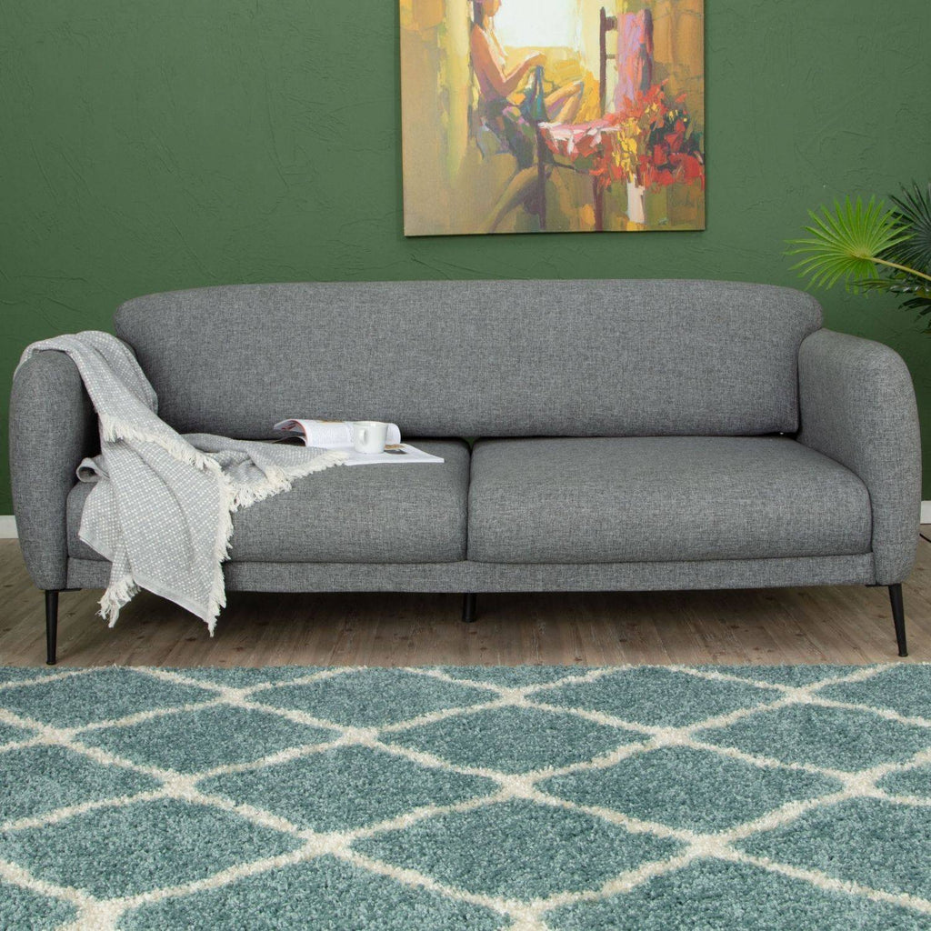 Moroccan Duck Egg Blue Shaggy Rug