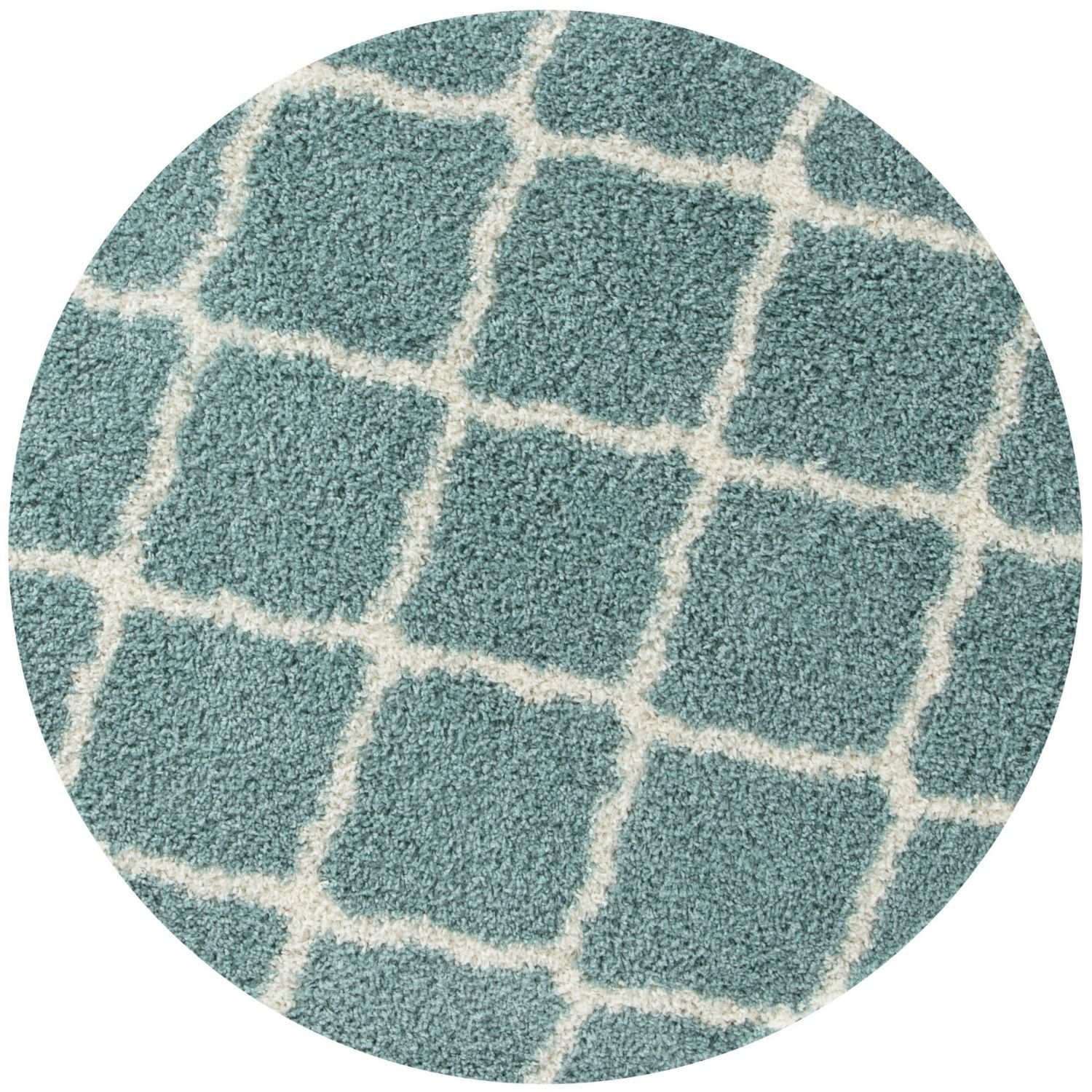 Moroccan Duck Egg Blue Shaggy Rug