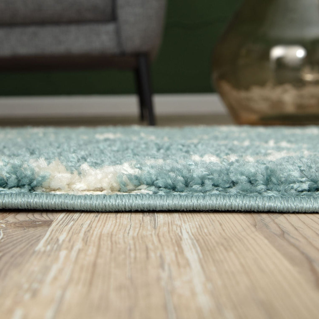Moroccan Duck Egg Blue Shaggy Rug