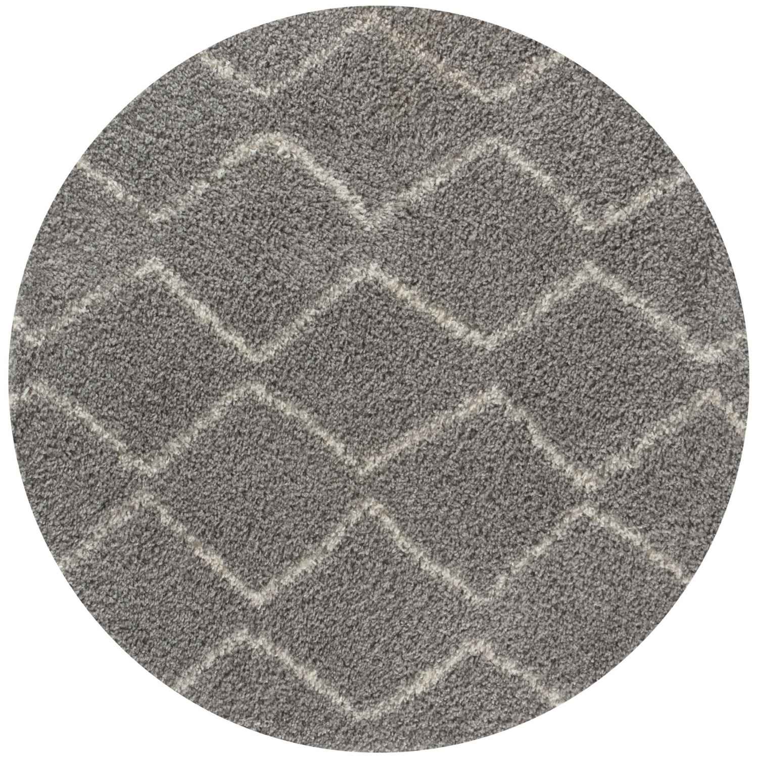 Moroccan Grey Shaggy Rug