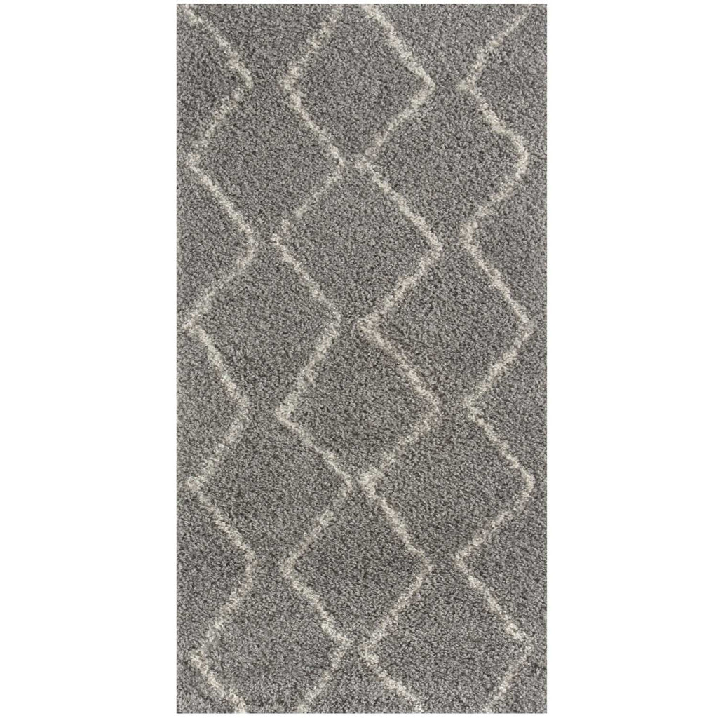 Moroccan Grey Shaggy Rug