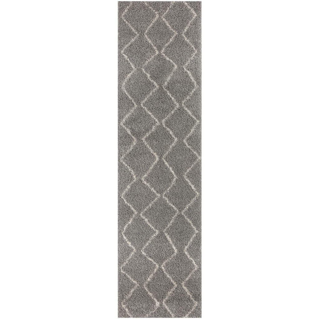 Moroccan Grey Shaggy Rug