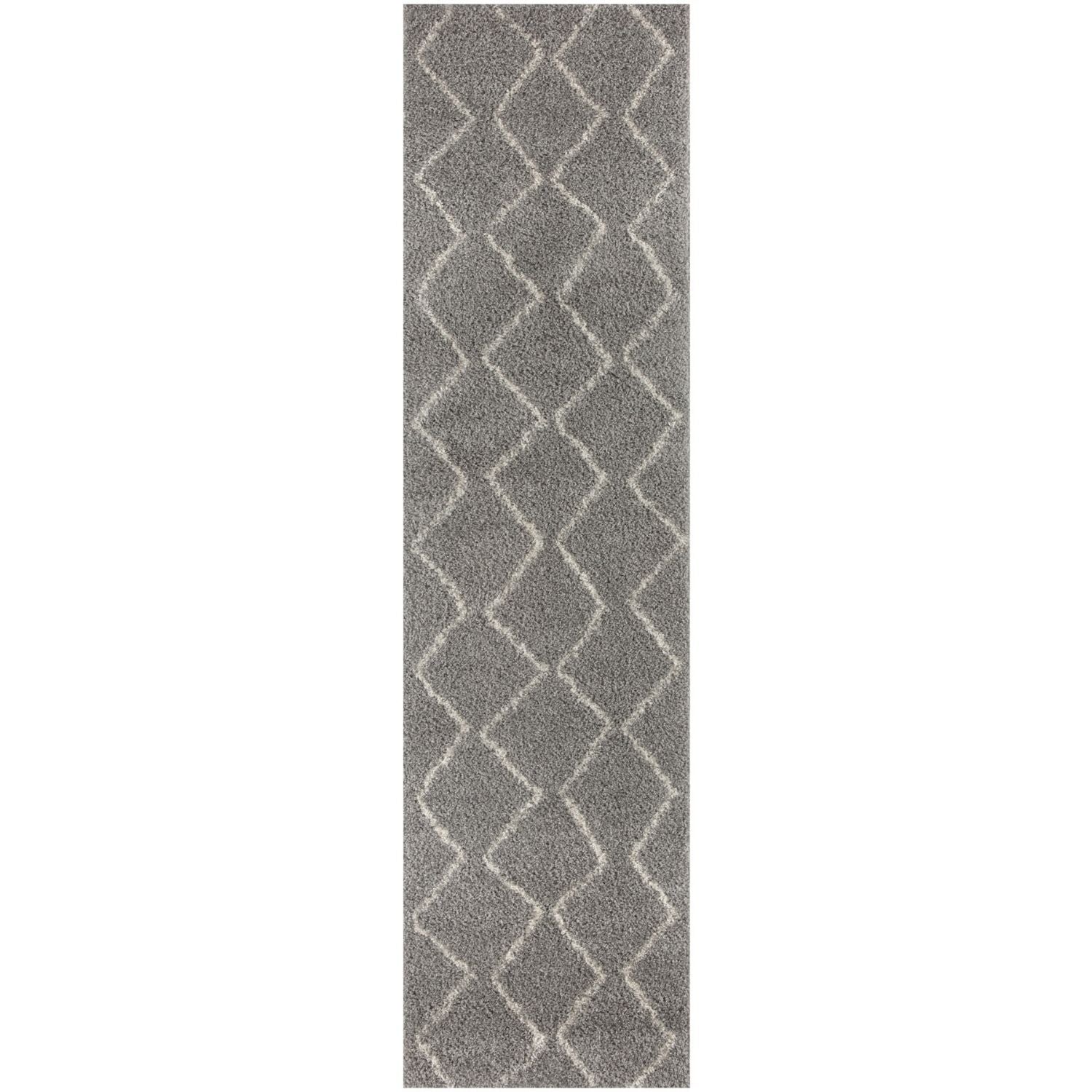 Moroccan Grey Shaggy Rug