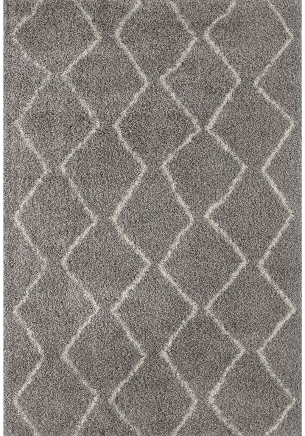 Moroccan Grey Shaggy Rug