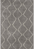 Moroccan Grey Shaggy Rug
